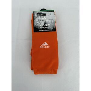 ADIDAS Socks‎ Adult Mens Soccer Metro Large Size 9-13 Womens 10-12 Orange Color